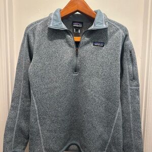 Patagonia Heather Sky Blue Quarter-Zip Fleece Pullover